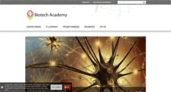 Desktop Screenshot of biotechacademy.dk